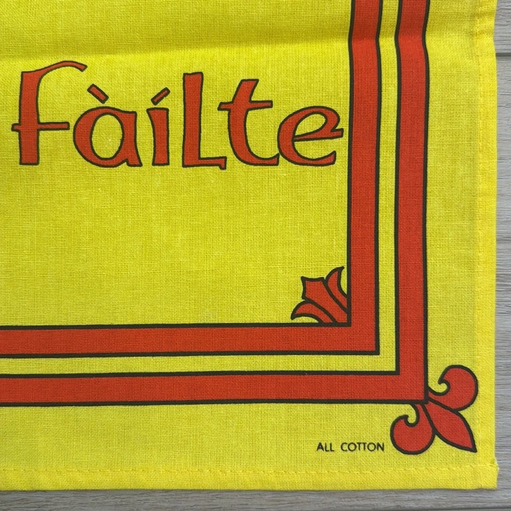 Vintage Scotland Banner Tea Towel‎